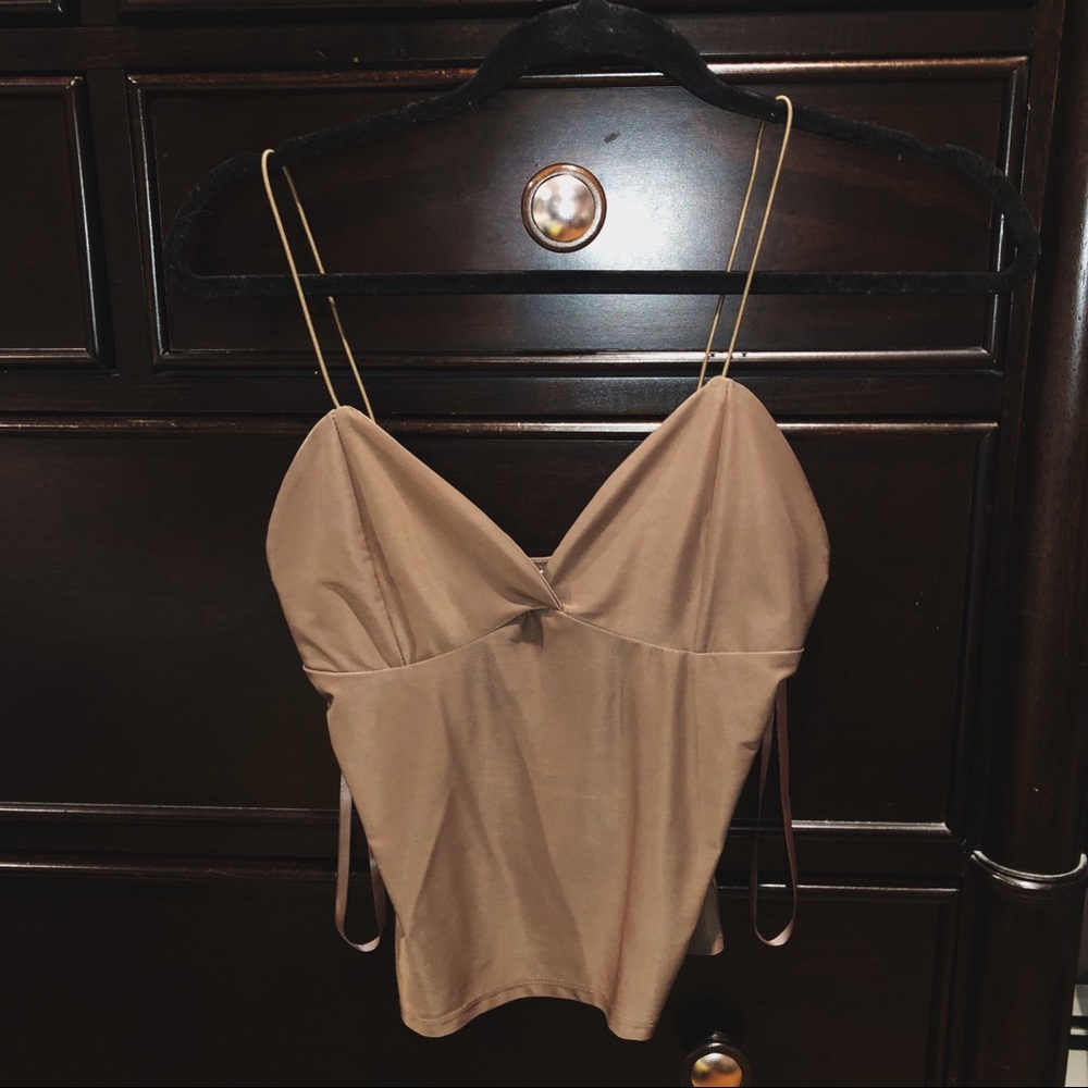 V Neck Crop Top